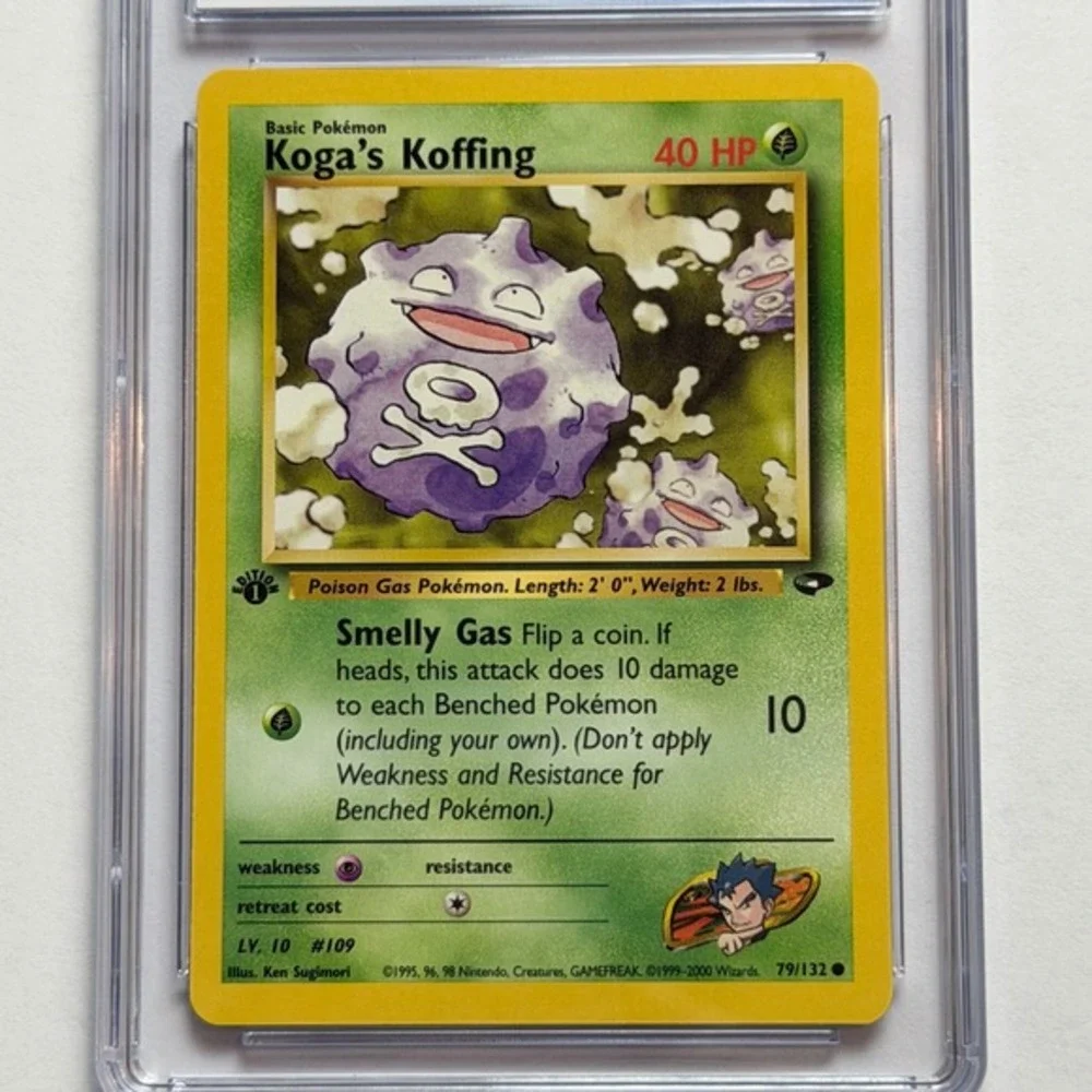Pokemon Koga's‎ Koffing 1st Edition Gym Challenge 79/132 CGC 8.5 NM/Mint+ 2000